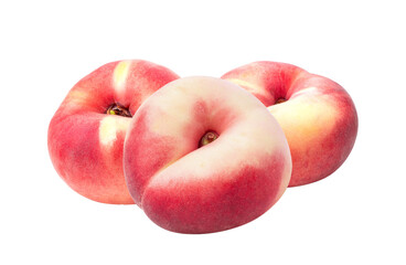  flat donut peaches on  transparent png