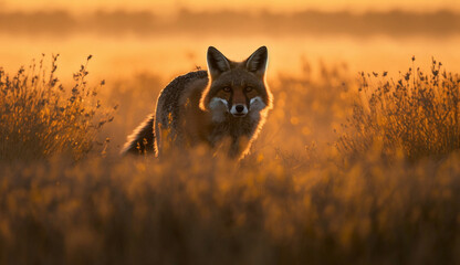 Red Fox During Golden Hour