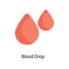 Blood Drop Vector Flat Icons. Simple stock illustration stock