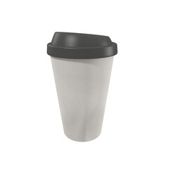 Coffee cup icon isolated 3d render illustration
