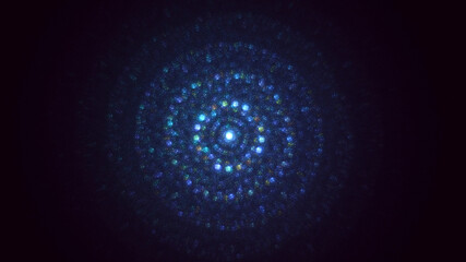 3D rendering abstract round hole light background