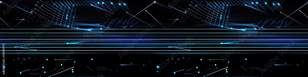 Wall mural data connection speed lines technology abstract background