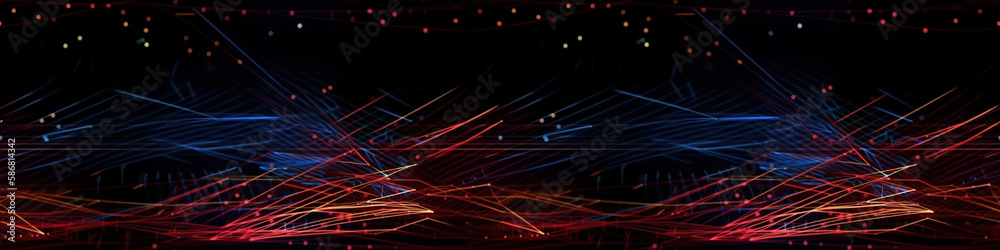 Wall mural data connection speed lines technology abstract background
