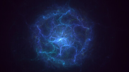 3D rendering abstract colorful fractal light background