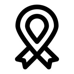 World health day celebration outline icon set