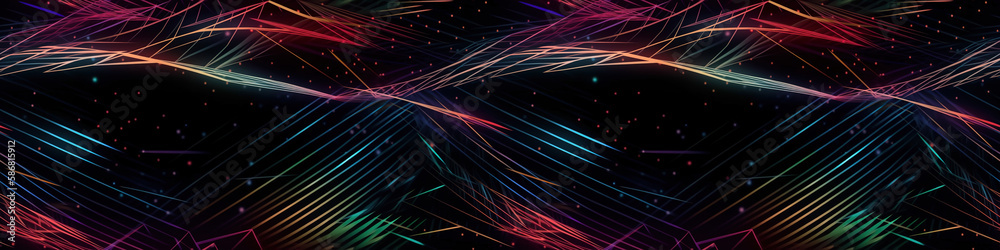 Wall mural aesthetically pleasing abstract background featuring high-speed data connection lines.