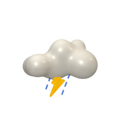 Weather icon isolated 3d render illustration