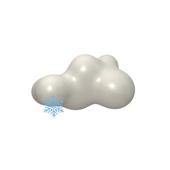 Weather icon isolated 3d render illustration