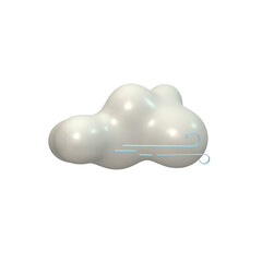 Weather icon isolated 3d render illustration