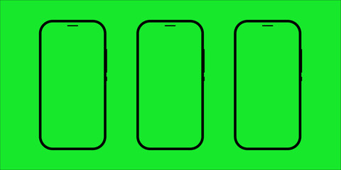 Realistic smartphone mockup. Device UI UX mockup for presentation template. Stock royalty free vector illustration. PNG