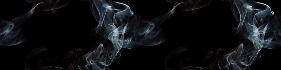 smoke on black background.