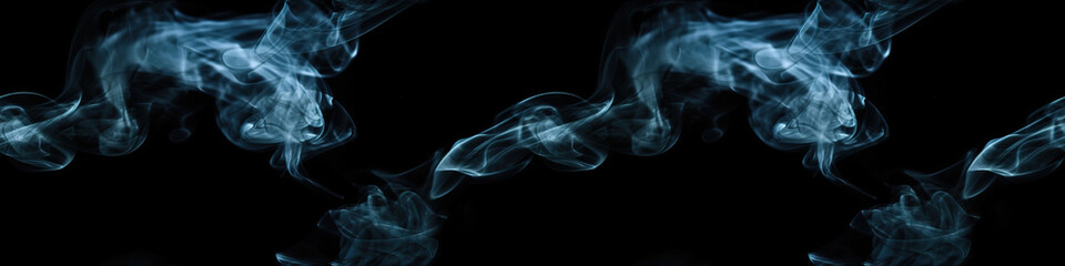 smoke on black background.