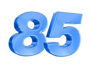 85 Blue Number