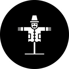 Scarecrow Glyph Inverted Icon