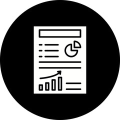 Seo Report Glyph Inverted Icon