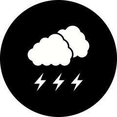 Thunder Glyph Inverted Icon