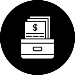 Archives Glyph Inverted Icon