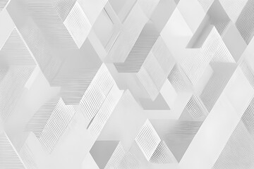 Obrazy na Plexi  Nowoczesne biało szare tło 3D, bryły. Wygenerowane przy użyciu AI.
