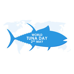 Vector illustration for World Tuna Day May 2