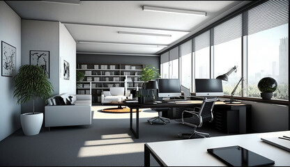 modern office interior Generative AI