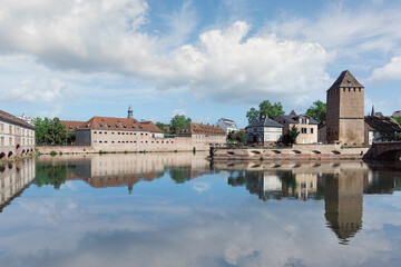 Obraz premium bridge over the river Ile in Strasbourg France
