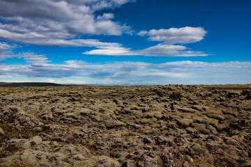Island - Mossy Lava Fields, Mosbeachsene Lava Landschaft