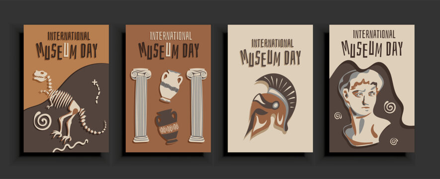 International Museum Day 18 May. illustration vector design posters. - Powered by Adobe