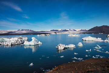 Island - Gletscher Lagune / Glacier Lagoon, Eislandschaft, Eisschollen