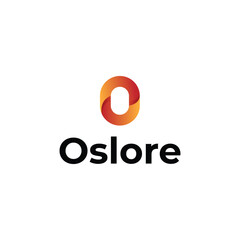Fototapeta premium O letter modern logo design