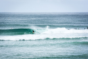 Rainbow Bay - Surfer in Tube - Cyclone Swell #3
