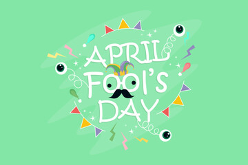Greeting card for April Fool's Day celebration