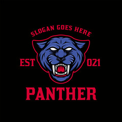 Panther Head Logo Mascot