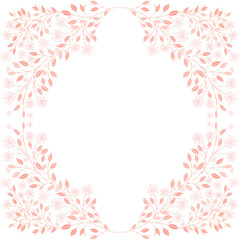 Obraz premium abstract floral frame