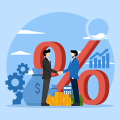 cooperation agreement. business people shaking hands as a sign of cooperation, loyalty program, promotion. investment in business. Organizational or entity lending. Business investment.