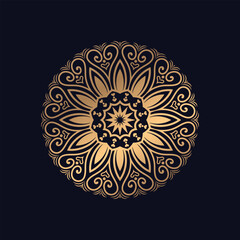 Gradient mandala background design vector