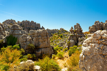 El Torcal de Antequera natural park, Andalusia, Spain	