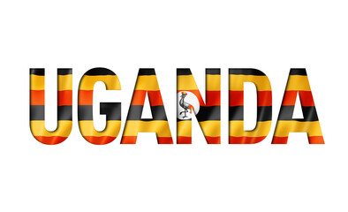 uganda flag text font