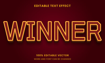 light bulb glowing neon led graphic style editable text effect