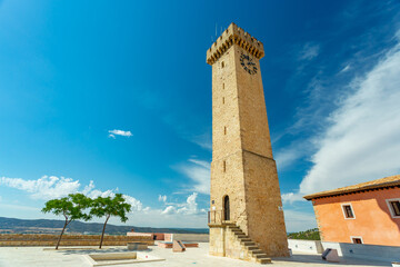 Cuenca, Spain. Mangana clock tower
