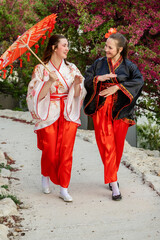dancers in kimono