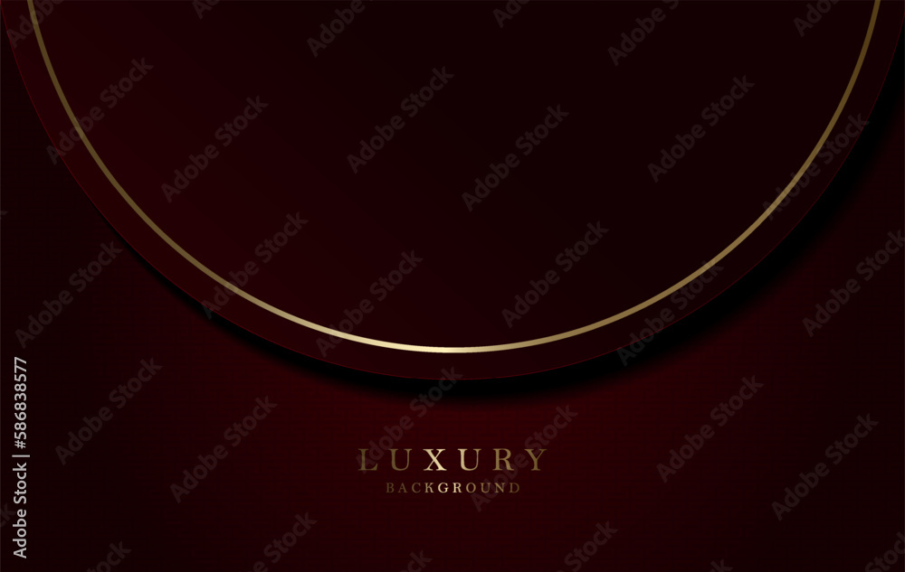 Wall mural red dark texture background with round frame element