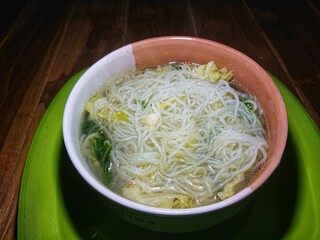 Vermicelli soup food.