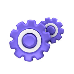 Gear 3D illustration