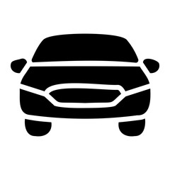 Plakat car glyph icon