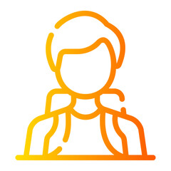 Obraz premium traveler gradient icon