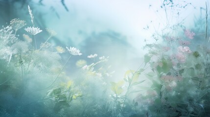 Fototapeta na wymiar abstract background of soft focus bright light of pastel spring flower with bokeh light, Generative Ai