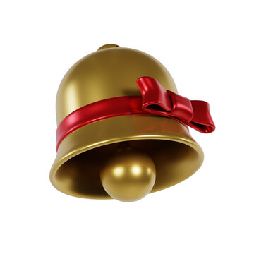 3d illustration of Christmas ornament bell