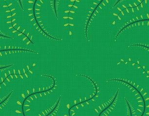 leaves tropical stem modern spiral pattern texture background