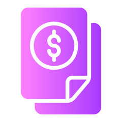 budget gradient icon