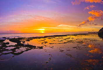 An awesome Makaha Sunset @ a local tide pool known as Patrick's Pond. 